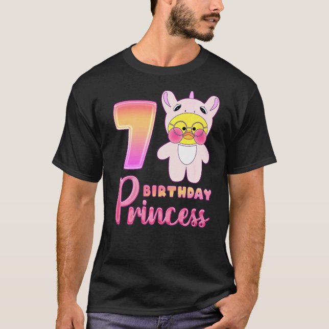 Camiseta Chica De Cumpleaños De 7 Años Lalafanfan En Kig De (Anverso)