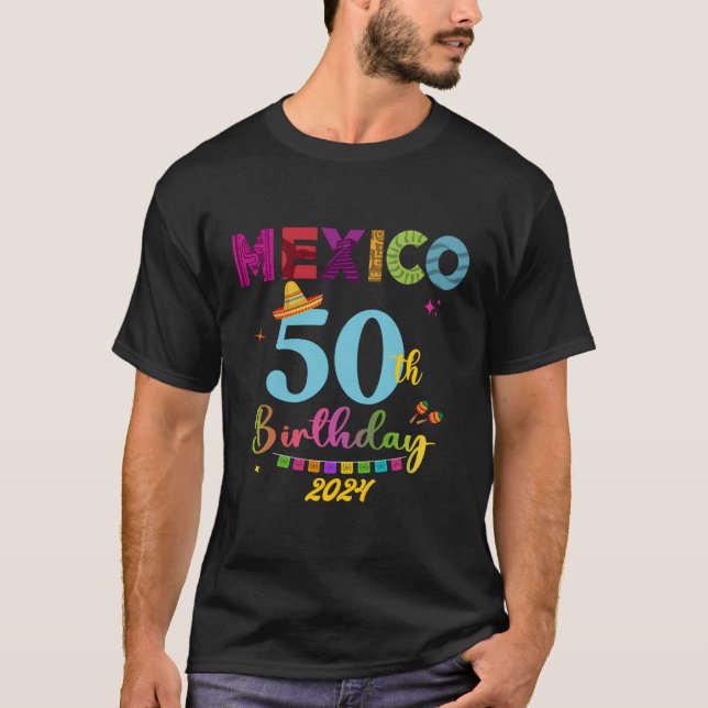 Camiseta Chica De Cumpleaños De Cancún 30.º 50 Fiesta Méxic (Anverso)