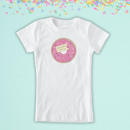 Camiseta Chica de cumpleaños de Donut fiesta