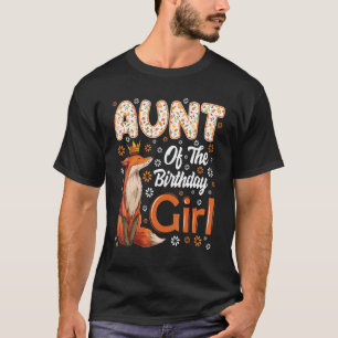 Camiseta Chica de cumpleaños de Fox Animal de la familia de