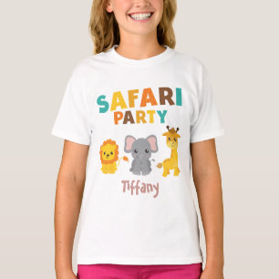 Camiseta Chica de cumpleaños de Fun Safari