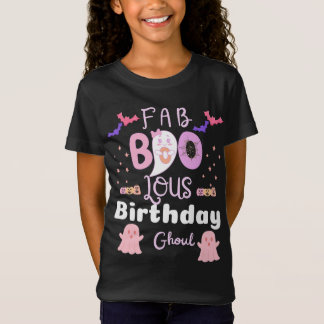 Camiseta chica de cumpleaños de halloween