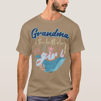 Camiseta Chica De Cumpleaños De La Abuela Bajo El Tema Del