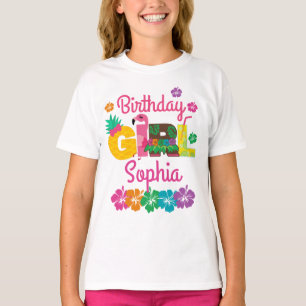 Camiseta Chica de cumpleaños de Luau en Hawái