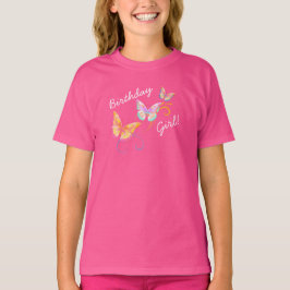 Camiseta Chica de cumpleaños de mariposa