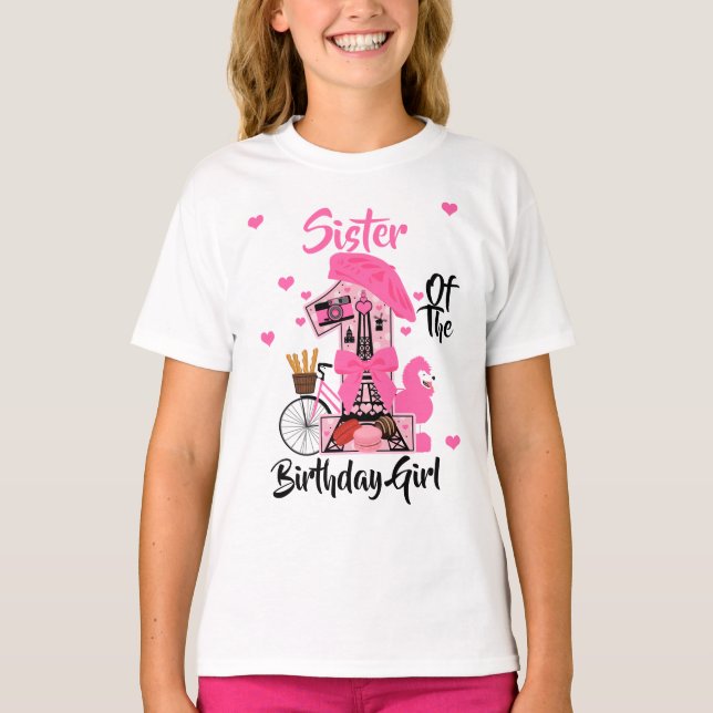 Camiseta Chica de cumpleaños de París | Torre Eiffel (Anverso)