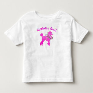 Camiseta Chica de cumpleaños de Pink Poodle