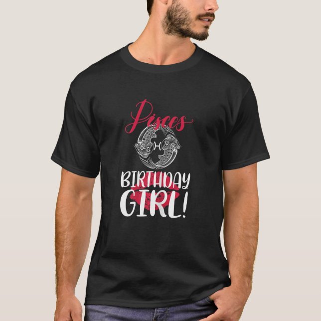 Camiseta Chica DE CUMPLEAÑOS DE PISCES (Anverso)