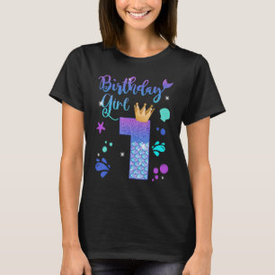 Camiseta Chica de cumpleaños de sirvienta de 1 año es mi pr