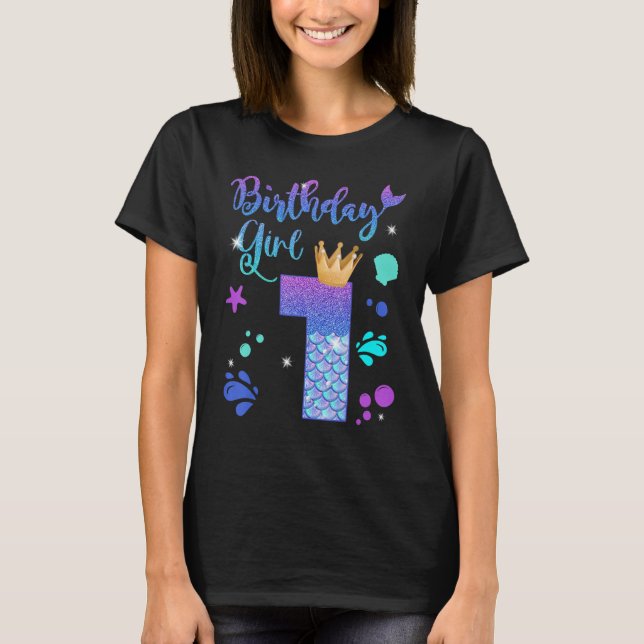 Camiseta Chica de cumpleaños de sirvienta de 1 año es mi pr (Anverso)