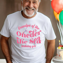 Camiseta Chica de cumpleaños del abuelo de Oneder The Sea M