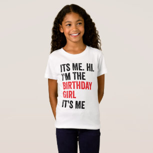 Camiseta Chica de cumpleaños, divertida celebración de la R