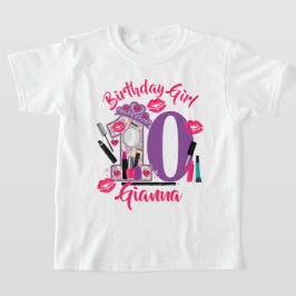 Camiseta Chica de cumpleaños | edad del personalizado