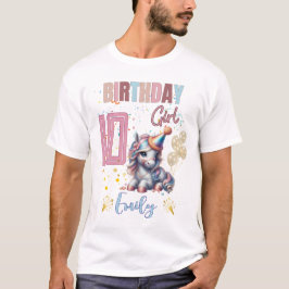Camiseta Chica de cumpleaños equino diseño Fiesta ecuestre