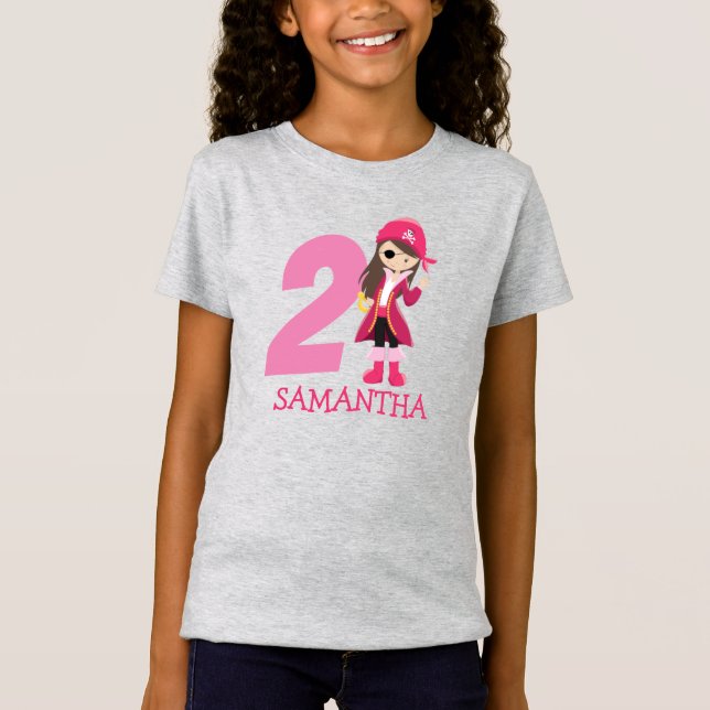 Camiseta Chica de cumpleaños Fiesta Pirate T-Shirt (Anverso)