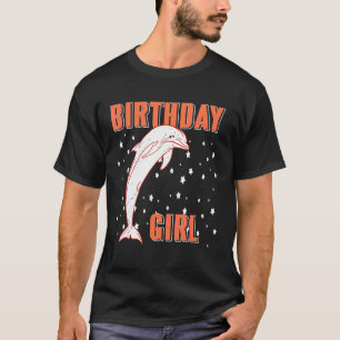 Camiseta Chica de Cumpleaños Impresionante Diseño de Delfin