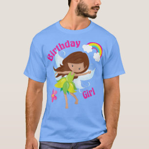 Camiseta Chica de cumpleaños lindo Fiesta rosa de hadas