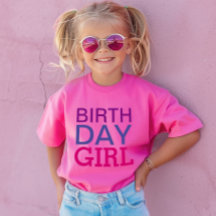 Chica de cumpleaños moderno Personalizado rosa cal