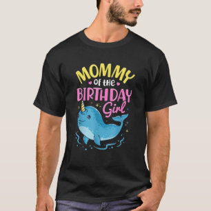 Camiseta Chica de cumpleaños Narwhal Fiesta Costum de coinc