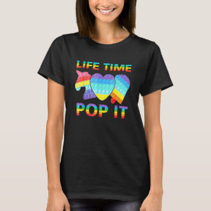 Camiseta Chica de cumpleaños Pop it Cute Chicas unicornios