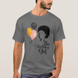 Camiseta Chica de cumpleaños Reina africana africana africa