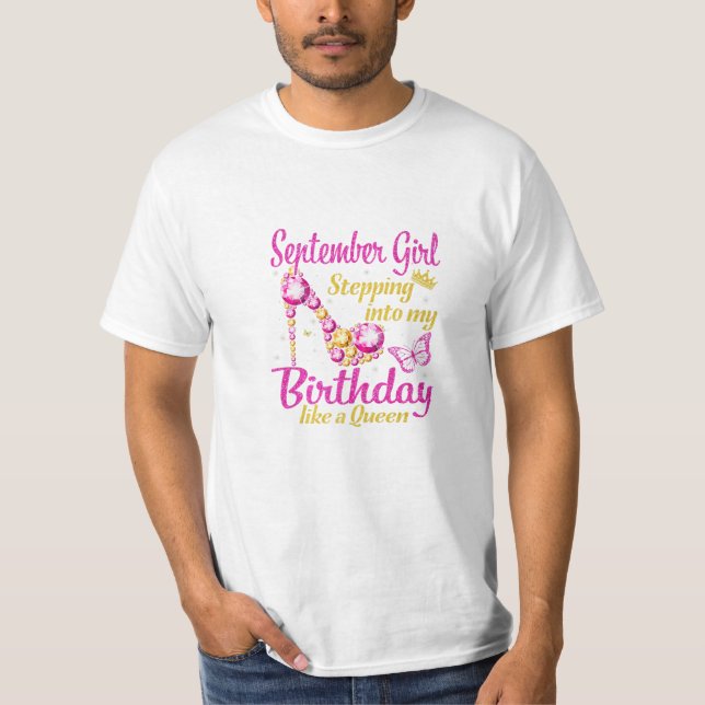 Camiseta Chica de cumpleaños sep (Anverso)