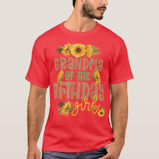 Camiseta Chica de cumpleaños Sunflower Fiesta de cumpleaños