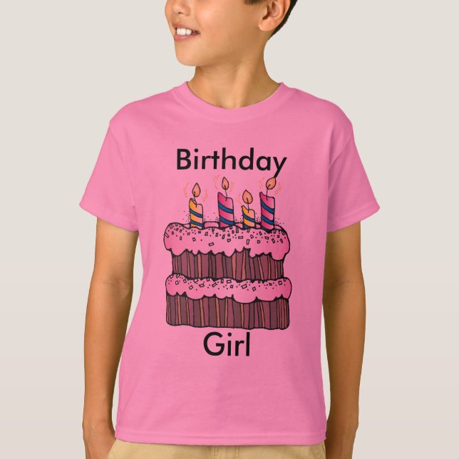 Camiseta Chica de cumpleaños T-Shirt (Anverso)