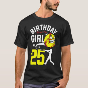 Camiseta Chica de cumpleaños tema 25 años de edad jugador d
