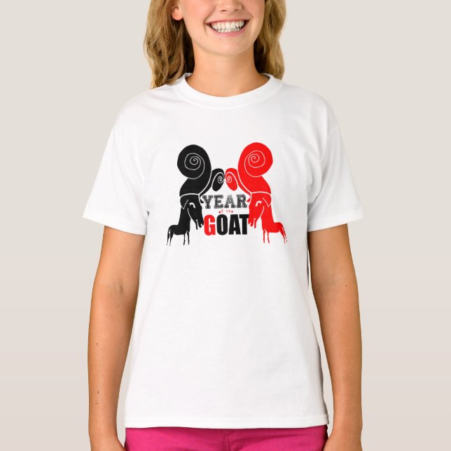 Camiseta Chica de cumpleaños Zodiac de Año Chino de Cabra D (Anverso)