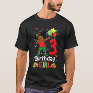 Camiseta Chica De Dabbing 3 Niño De Cumpleaños De 3 Años Pa