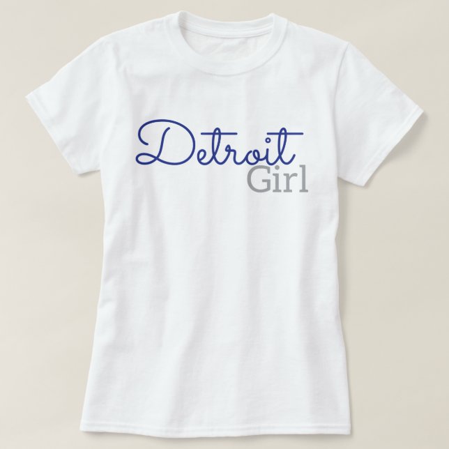Camiseta Chica de Detroit (Diseño del anverso)