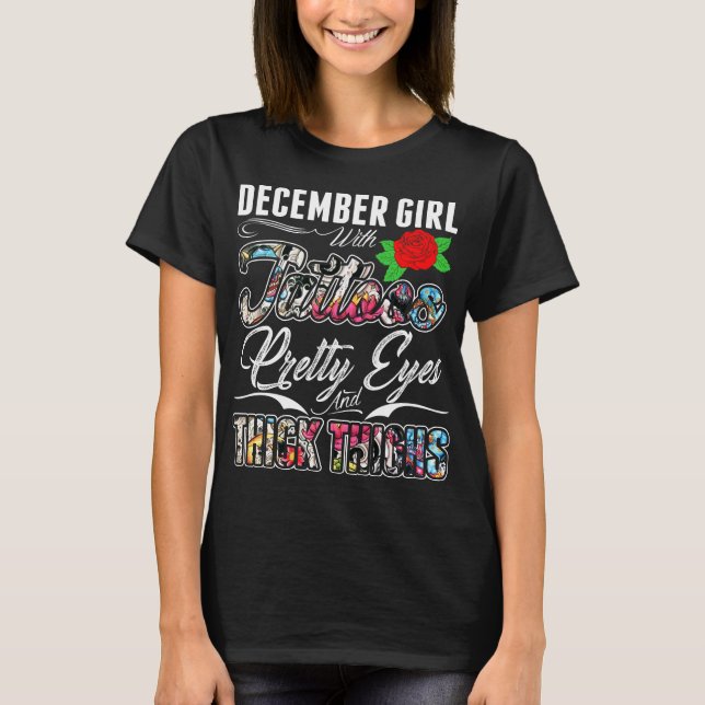 Camiseta Chica de diciembre con los ojos del bonito de los (Anverso)