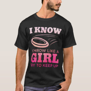 Camiseta Chica de Disc Golf Divertida Gif para Amante del D