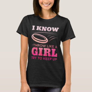 Camiseta Chica de Disc Golf Divertida Regalo de Jugadora de