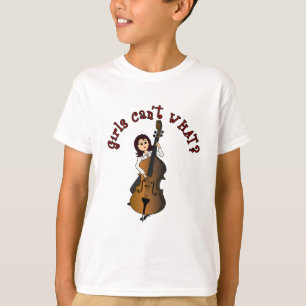 Camiseta Chica de doble trasero de cadena vertical