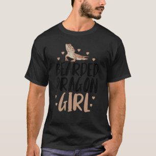 Camiseta Chica de Dragón con barba Funny Reptile Pogona Pet