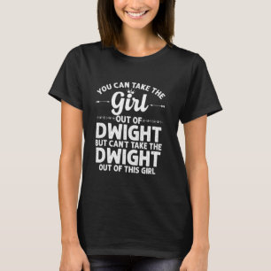 Camiseta Chica De Dwight Il Illinois Funny Home Roots U