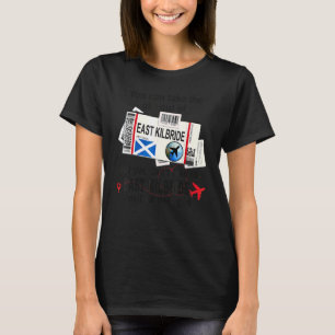 Camiseta Chica de East Kilbride Tarjeta de embarque de Eas