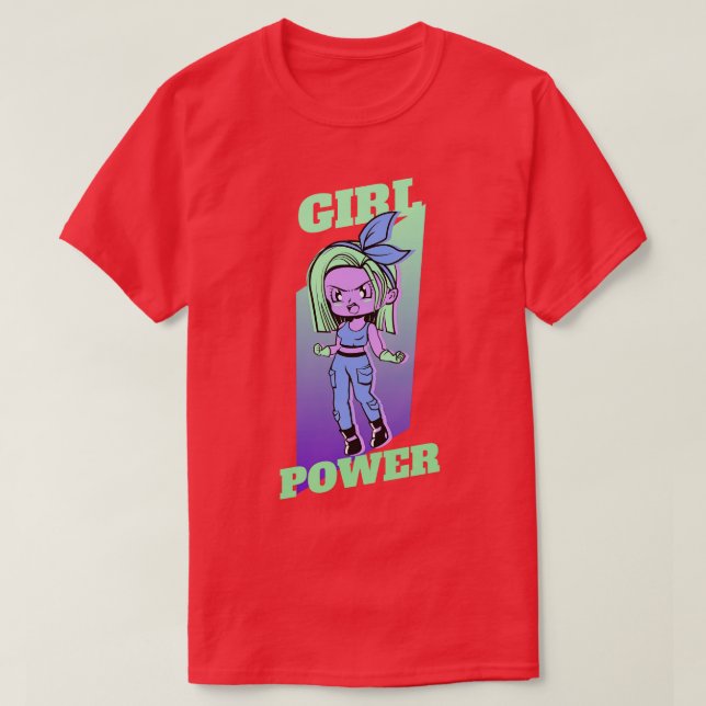 Camiseta Chica de energía chica (Diseño del anverso)