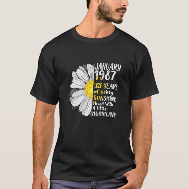Camiseta Chica de enero de 35 años Sunshine Cumpleaños de l (Anverso)