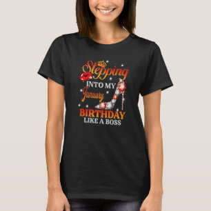 Camiseta Chica de Enero Entrando En Mi Cumpleaños Feliz Com