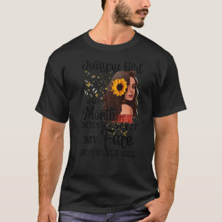 Camiseta Chica de enero si mi boca no dice mi cara de cara