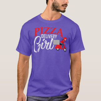 Camiseta Chica De Entrega De Pizza Que Coincide Con El Vest