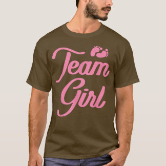 Camiseta Chica de equipo de Baby Shower de Revelación de Gé