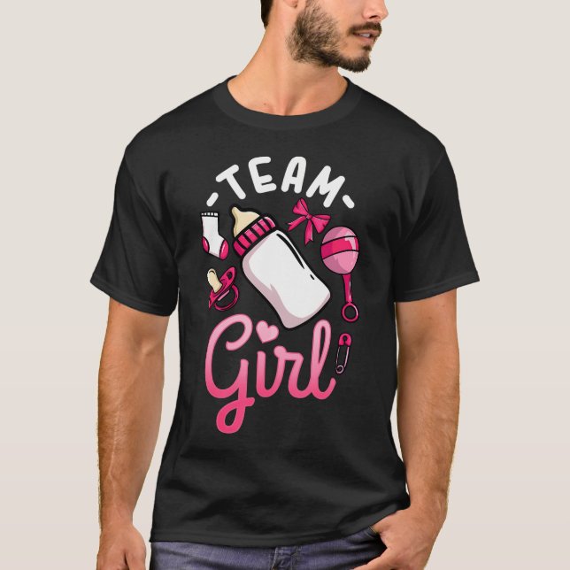 Camiseta Chica de equipo de Fiesta de revelación de género (Anverso)