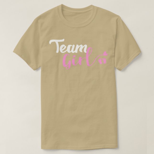 Camiseta Chica de equipo de revelación de género Ba (Diseño del anverso)