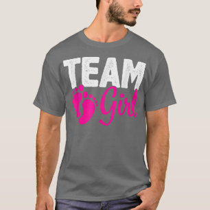 Camiseta Chica de equipo de revelación de género rosa