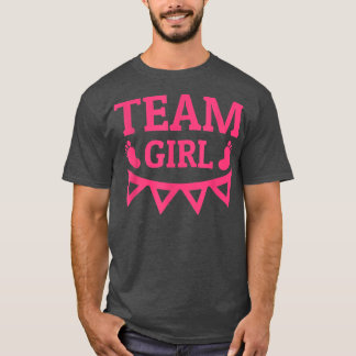 Camiseta Chica de equipo de revelación de género rosa