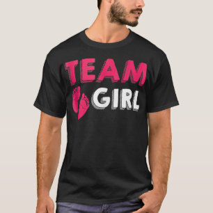 Camiseta Chica de equipo género revelar Baby Shower Nacimie